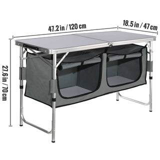 Folding camping kitchen table, view 11