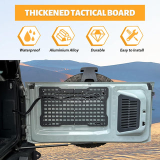 Ford Bronco Tailgate Molle Panel | Heavy-Duty Steel Cargo Storage Rack 2021-2023