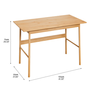41 inch Bamboo Computer Desk, Modern Home Office