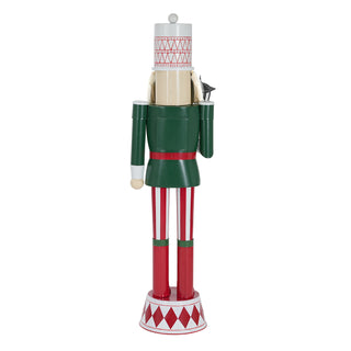 Classic iron nutcracker holiday decor, view 7
