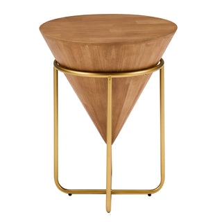Cone-shaped round side table, view 6
