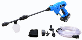 Option 1: Comprehensive & Powerful
Product Title: 40V Cordless Pressure Washer | Lithium-ion Battery-Powered Portable Cleaner

Product Description:
Unleash powerful cleaning performance anywhere with our 40V Cordless Pressure Washer. Powered by a high-capacity lithium-ion battery, this portable cleaner delivers the pressure you need for a variety of tasks, from washing your car and boat to cleaning patio furniture, decks, and windows. The cordless design gives you the freedom to clean without being tied to 