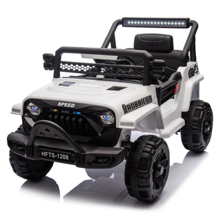 12V kids ride-on electric truck white, view 8
