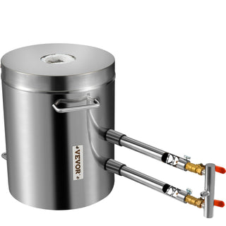 Propane Melting Furnace Kit – 12KG Large Capacity Stainless Steel Foundry Kiln with Crucible & Tongs for Home Metal Casting, Blacksmithing, Gold, Copper, Silver Recycling