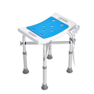 Adjustable Shower Chair with Back Support, 500 lbs Capacity