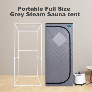 Full Size Portable Steam Sauna Tent | Home Spa w/ Steam Generator, Remote Control & Fast Heating