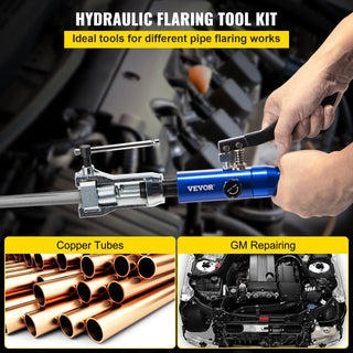 Hydraulic Flaring Tool Kit | 45° Double Flaring Tool for Brake Lines & Copper Tubing