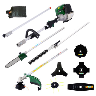9-in-1 Multi-Functional Garden Tool System | 38CC 4-Stroke Gas Pole Saw & Trimmer