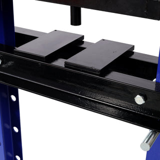 20Ton Bottle Jack Shop Press with Gauge, Bend, Straighten, or Press Parts, Install Bearings, U-Joints, Bushings, Ball Joints, and Pulleys,Blue