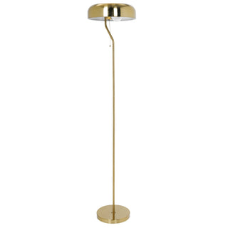 Spectra Tall Corner Floor Lamp (55-Inch) | Gold Outer, White Inner, Metal & Versatile Illumination