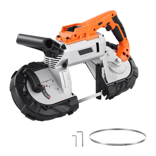 20V portable cordless band saw with 5 inch cutting depth