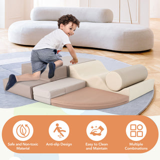 6-in-1 Soft Climb and Crawl Foam Playset