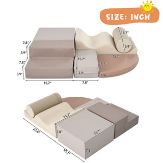 6-in-1 Soft Climb and Crawl Foam Playset