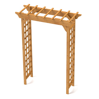 Wooden Arbor, Wedding Arch for Ceremony, Wood Trellis for Plant Climbing, Christmas Decor Pergola for Garden Backyard