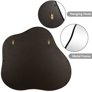 Cloud-Shaped Metal Accent Wall Mirror