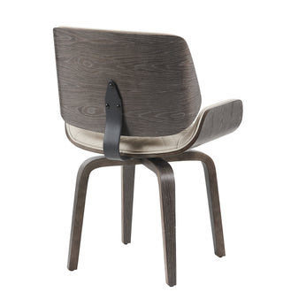 Mid-Century Modern Dining Chair - 360° Swivel(set of 2), PU Leather Upholstery, Ergonomic Design for Kitchen, Office & Dining Room