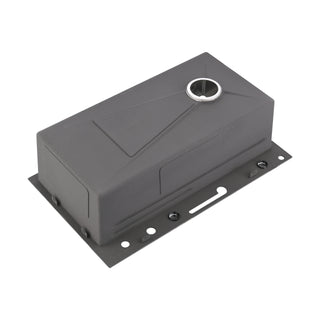 Dark Gray 304 Stainless Steel Sink with Pull-Out Faucet | Whale Waterfall Single Bowl Kitchen Sink