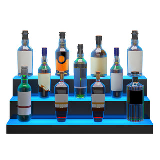 30 inch LED lighted liquor bottle display shelf, view 7