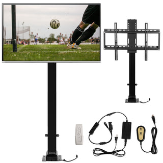 Motorized TV Lift – 39.4" Stroke Height‑Adjustable TV Mount for 32–70" Screens, Remote‑Controlled Lift System, 28.74"–68.11" Adjustable Height, 154 lb Load Capacity