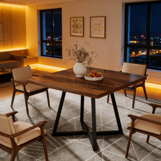 Best Vintage Square Wood Kitchen Tables - Classic Design Dining Room Furniture