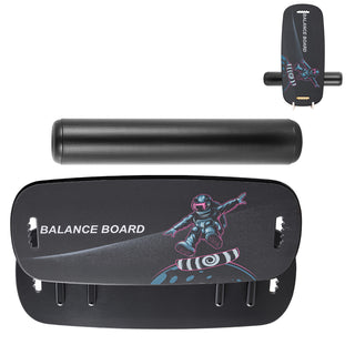 Wooden balance board with roller, view 9