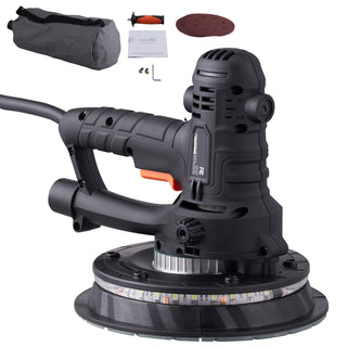 Drywall Sander 800W Brush Motor 1200-2300RPM Variable Speed & Auto Vacuum