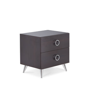 Elms Espresso Finish Accent Table