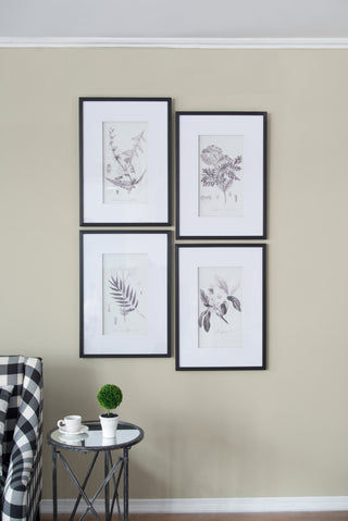 Set of 4 botanical wall art prints, view 3