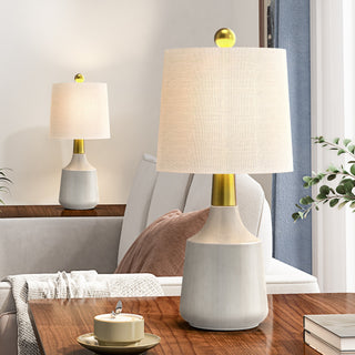 20 inch ceramic table lamps set of 2, view 6