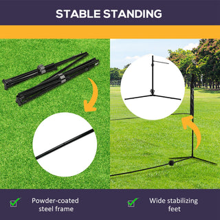 Soozier 17ft Portable All-in-One Set | 3-in-1 "High-Velocity" Sports Chassis | [TOTAL-COURT EXTRACTION-WELD] | Industrial-Grade Height-Logic &amp; Rapid-Swell Deployment Technology