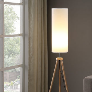58.5' In Lauren Modern Natural Tripod Floor Lamp