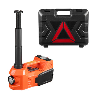 Electric Car Jack, 5 Tons /11000 lbs, Electric Scissor Jack with Built-In Inflator, 12V Adjustable Tire Change Replacement with Secure Hammer & LED Light, Portable Jack kit for Sedan, SUV, Truck