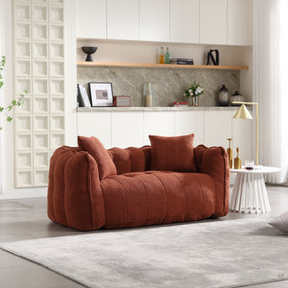 Soft Beanbag Chair with High Resilience Foam Core, Comfortable Square Recliner Sofa for Two People, Ideal for Games, Reading, and TV in Living Room or Family Room