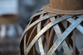 Decorative Lantern with Handle, Wooden Lantern for Indoor Outdoor