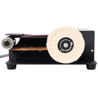 2-in-1 Belt Sander,350W Dual Motor Rotary Tool Sand Belt,Mini Electric Belt Sander Desktop Polisher,Multifunctional Power Tool