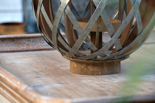 Decorative Lantern with Handle, Wooden Lantern for Indoor Outdoor