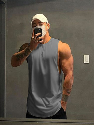 Men's Plus Size Round Neck Tank