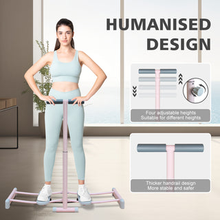 Ski Machine Foldable, Simulated Ski Trainer with 4-Level Adjustable Non-Slip Pedal Armrest, Pelvic Floor Muscle Trainer for Home