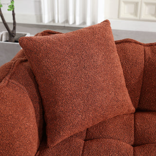 Soft Beanbag Chair with High Resilience Foam Core, Comfortable Square Recliner Sofa for Two People, Ideal for Games, Reading, and TV in Living Room or Family Room