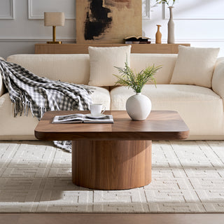Modern Square Coffee Tables for Living Room - Solid Wood and Storage Options