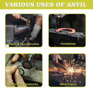 30lb Multi-Angle Cast Steel Anvil | Blacksmith's & Jeweler's Forging Tool