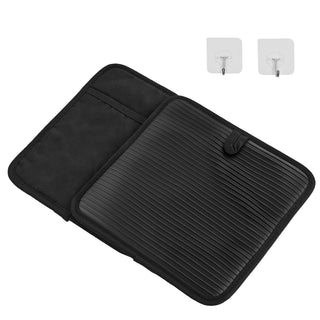 Pot Holders, Heat Resistant to 500°F with Ribbed Soft Anti-Slip Silicone Strips, 100% Cotton 9.06 x 8.98 inch Hot Pads with 2 No-Marks Hooks, Washable Pot Trivets for Kitchen & Barbeque, 2 Pack