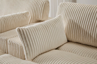 Oversized Double Chaise Lounge - Luxury Cloud Sofa Bed, White