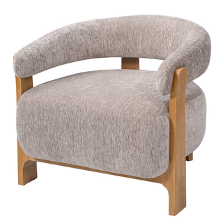 Boucle accent chair, view 3