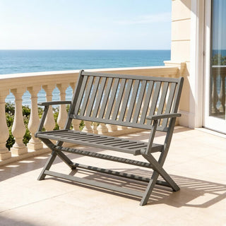 Wooden Garden Bench,Foldable Park Bench,Smart Design Outdoor Bench