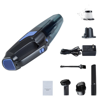 Handheld Vacuum, Portable Vacuum Cleaner Cordless with HEPA Filter and Brushes, Lightweight Hand Held Cleaner with Powerful Suction, for Car, Home, Office, Pet Hair