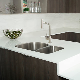 DAX 70/30 Double Bowl Undermount Kitchen Sink (31.5"x20.5") | Stainless Steel, Noise Reduction & Easy Clean