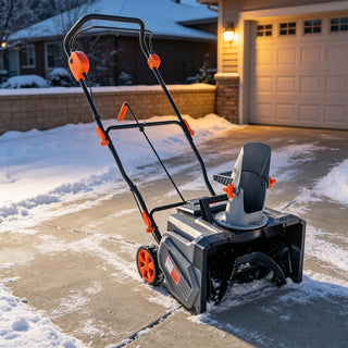 18' 40V Brushless Cordless Snow Blower｜1400W Motor, PU Auger, 12' Clearing Depth, 2 Pack 4.0Ah Batteries + Fast Charger Included