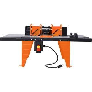 Electric Benchtop Router Table Wood Working Tool,black,orange color