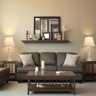  SEO Google Product Title: Traditional Table Lamp Set of 2 - Rustic Farmhouse Bedside Lamps with 3-Color Temperature LED Bulbs, Linen Shade, Rotary Switch, Vintage Desk Lamps for Living Room & Bedroom